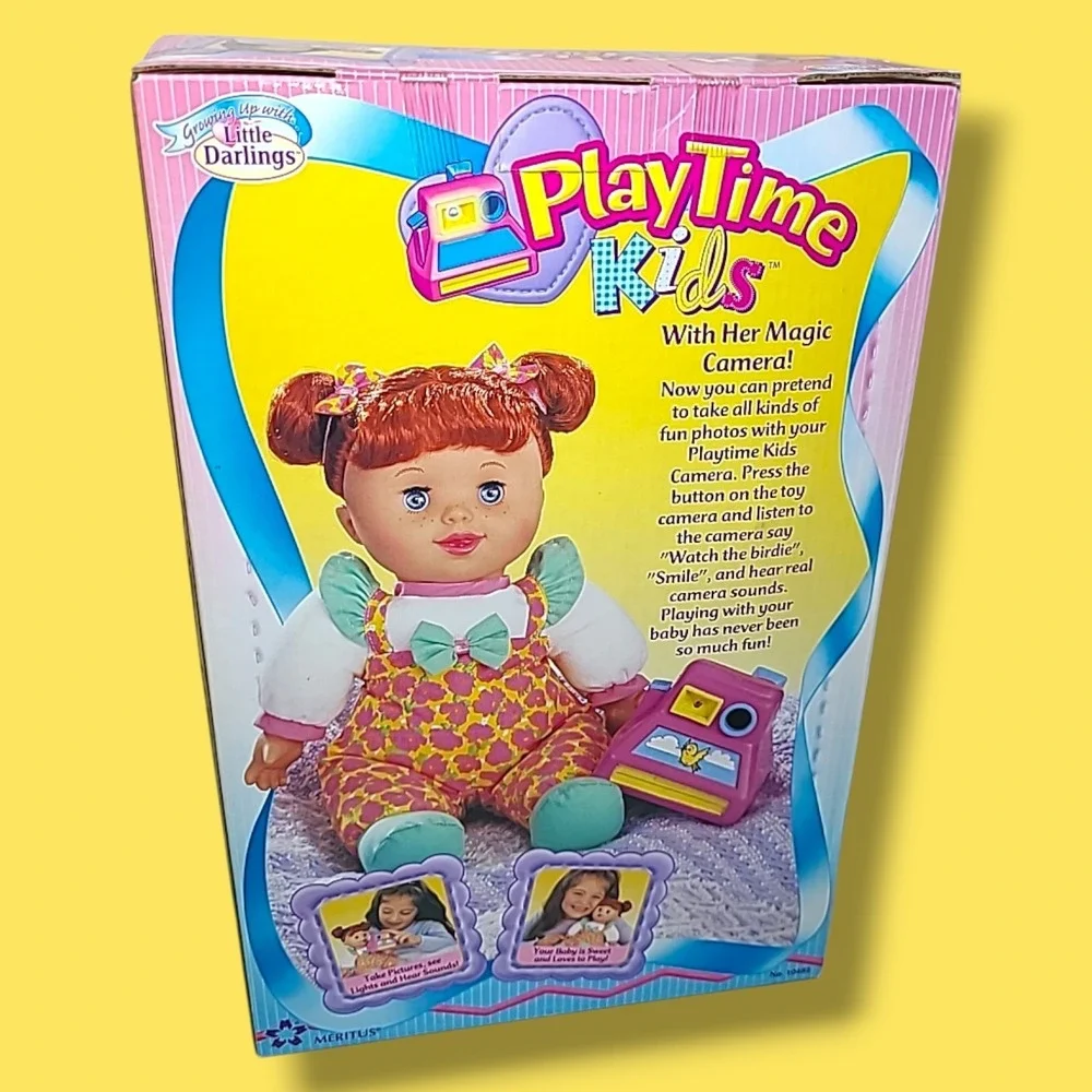 Vintage Meritus Little Darlings PlayTime Kids Camera Doll NOS NIB Lights Sounds